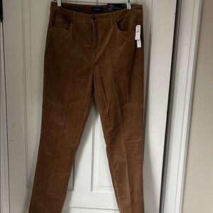 NWT Talbots High Waist Straight Leg Cord, 14L